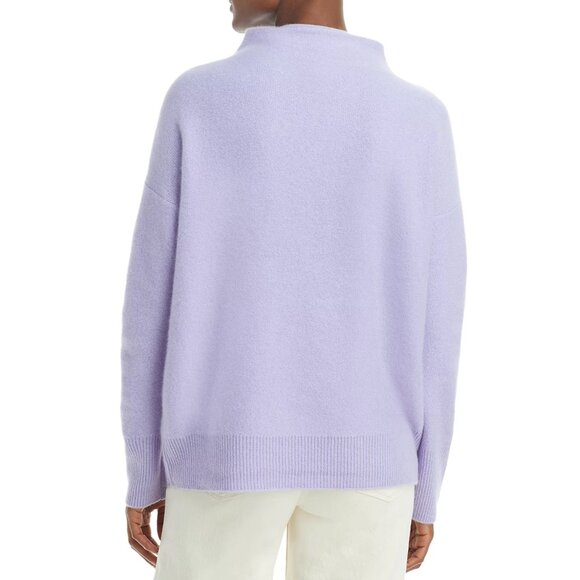 Vince Boiled Cashmere Funnel Neck Sweater – Lavender - Picture 2 of 13